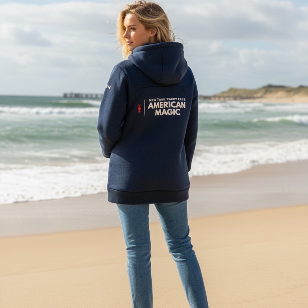 Helly Hansen Dark Blue Jacket with Red Accents American Magic Sailing